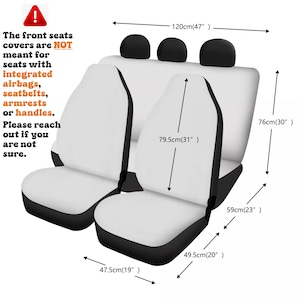 Juego completo de fundas para asientos de coche, fundas retro para asientos de coche, accesorios bohemios para coche, fundas para asientos de coche, accesorios para coche para mujeres, decoración bonita para coche imagen 4