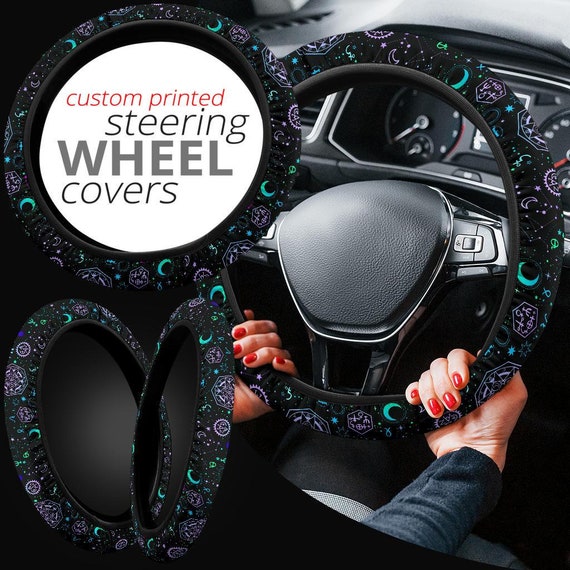 Goth Car Cool Gothic Car Accessories Custom Steering Wheel -    Steering wheel cover, Personalized car accessories, Steering wheel