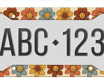 License Plate Frame, License Frame, Car License Plate Frame, License Plate Cover, Car Accessories For Women, Car Decor, Car Accessories Boho