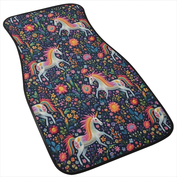 Unicorns Car Floor Mats, Car Mats Aesthetics, Car Floor Mats For Women, Floor Mats For Car, Boho Car Mats, Car Accessories For Women Boho