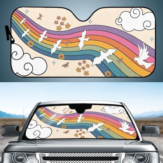 Car Sun Shade Windshield Sun Shade Sun Shade Panel Sun Shade for Car Car Sun Shade Cute Car Sun Visor Cover Boho Car Accessories Etsy
