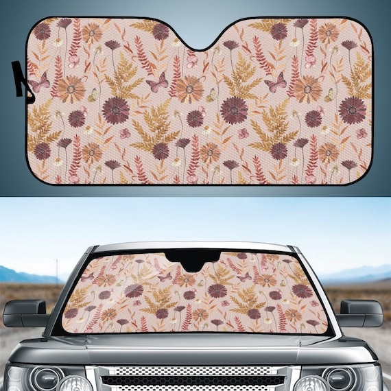 Pare-soleil de voiture, pare-soleil de pare-brise, panneau de pare-soleil,  pare-soleil pour voiture, pare-soleil de voiture mignon, couverture de pare- soleil de voiture, accessoires de voiture Boho -  Canada