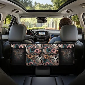Cow Fur Car Trunk Organizer, Car Trunk Accessories, Trunk Storage, Travel Accessories, Car Storage Solution, Multi-Compartment Car Organizer