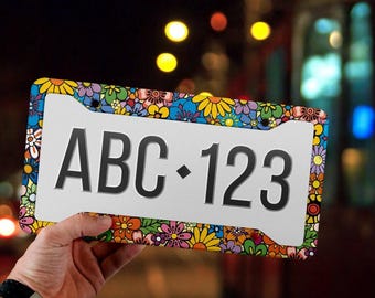 License Plate Frame, License Frame, Car License Plate Frame, License Plate Cover, Car Accessories For Women, Car Decor, Car Accessories Boho