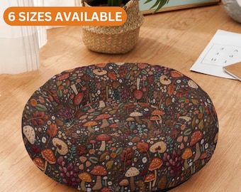 Mushroom Dog Bed, Cute Cat Bed, Calming Cat Bed, Cottagecore Pet Accessories, Brown Small Dog Bed, Washable Pet Bedding, Donut Dog Beds
