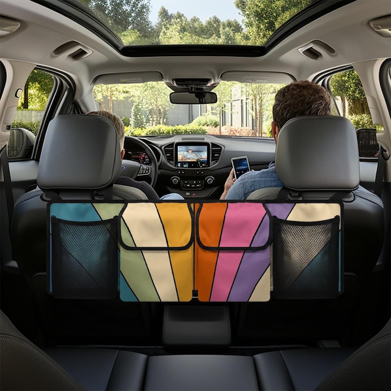 Car Trunk Organizer, Car Trunk Accessories, Trunk Storage, Travel Accessories, Hanging Car Storage Solution, Multi-Compartment Car Organizer