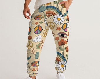 Joggers Men, Mens Track Pants, Festival Clothing, Trendy Joggers, Mens Trousers, Psychedelic Pants, Mens Pants, Rave Outfit, Steampunk Pants