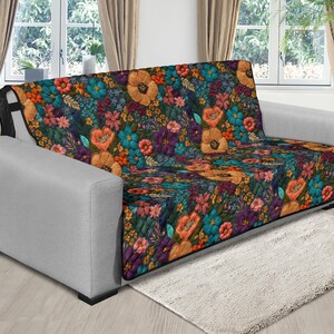 Floral Couch Cover, Couch Cover for 3 Seat, Couch Cover 2 Seat ...