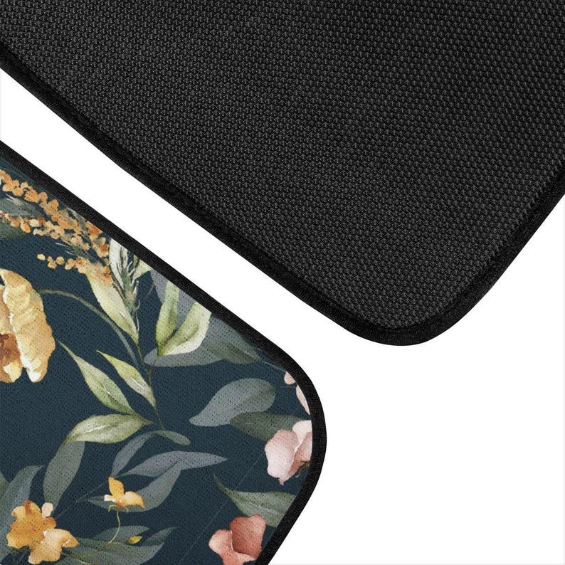 Boho Flowers Car Mats, Car Accessories For Women, Floral Car Floor Mats, Cute Car Accessories, Boho Car Mat, Cute Car Mats, Cottagecore Car image 6