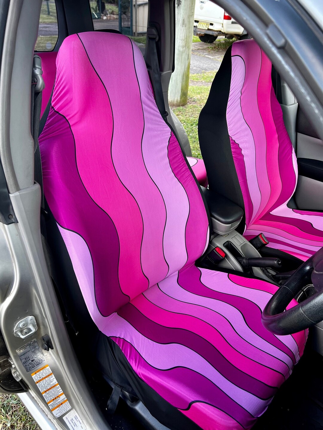 Hot pink sale car seat covers