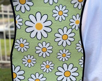 Salbeigrüne Auto-Fußmatten, Hippie-Auto-Matte, Autozubehör für Frauen, Stoner Geschenke, Retro Autozubehör, Innenraum Autodekor, Cottagecore