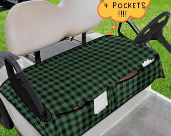ポケット付きゴルフカートシートカバー、男性向けゴルフギフト、ゴルフ