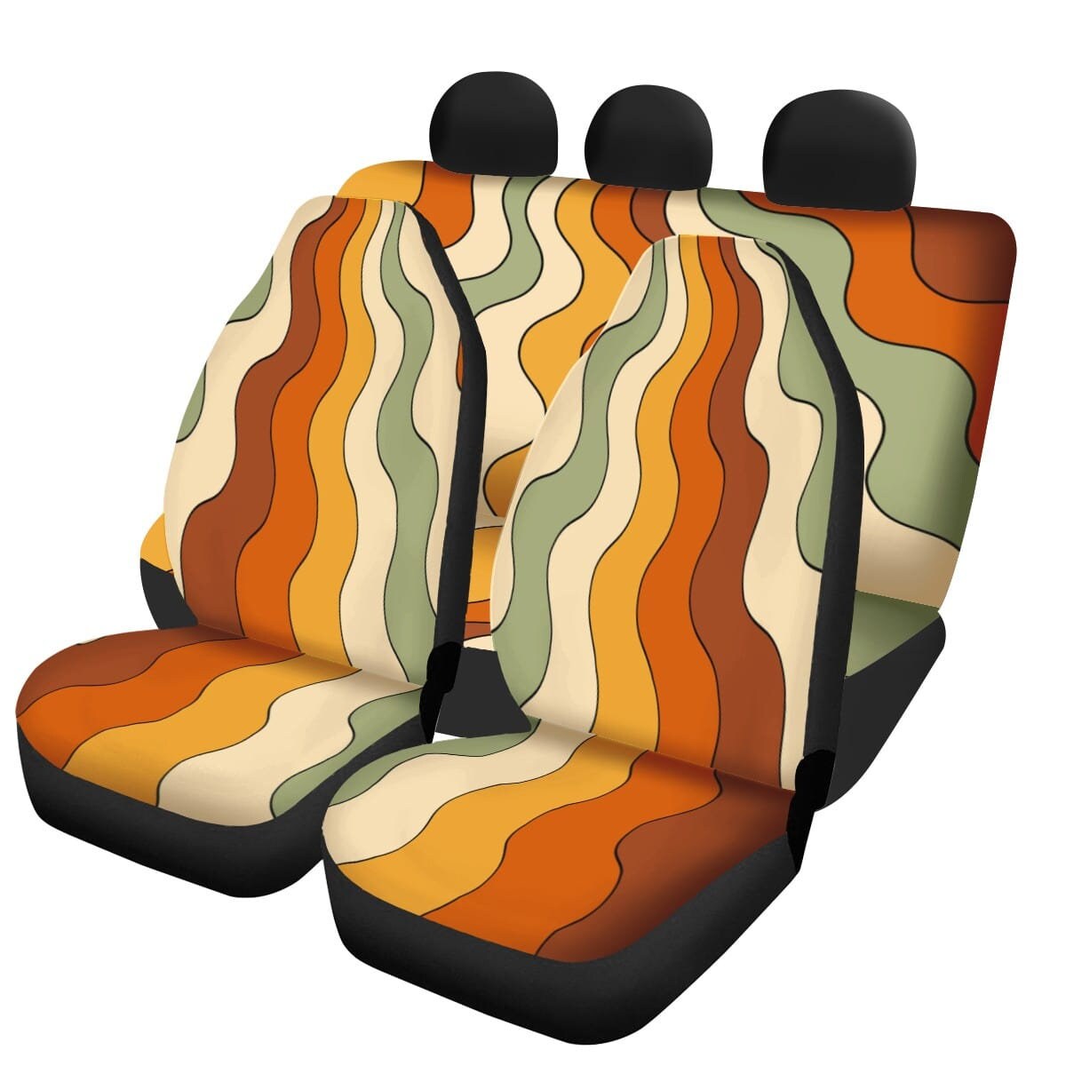 Car Seat Covers Full Set Retro Car Seat Covers Boho Car Etsy