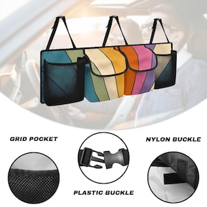 Car Trunk Organizer, Car Trunk Accessories, Trunk Storage, Travel Accessories, Hanging Car Storage Solution, Multi-Compartment Car Organizer image 4