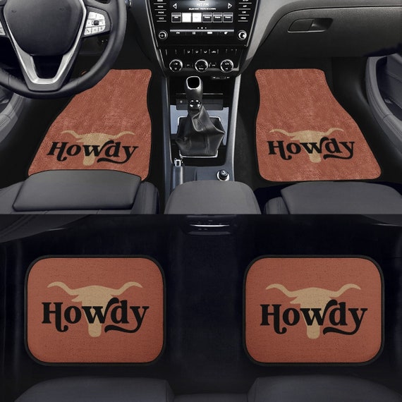 Howdy Automatten, Cowboy Auto Accessoires, Auto Vloermatten, Automatten,  Auto Accessoires Voor Vrouwen, Auto Decor, Vloermatten Voor Auto, Schattige  Automatten -  Nederland