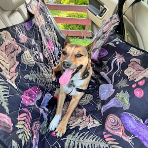 Dark Cottagecore Car Seat Cover, Back Car Seat Cover, Seat Covers For Car, Cute Car Decor, Boho Car Accessories, Mushroom Car Seat Cover