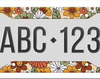 License Plate Frame, License Frame, Car License Plate Frame, License Plate Cover, Car Accessories For Women, Car Decor, Car Accessories Boho