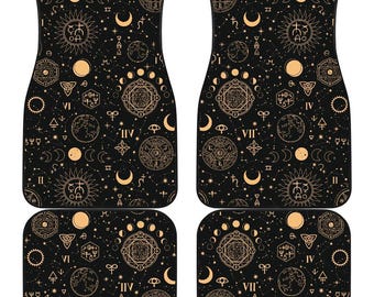 Celestial Car Mats, Car Accessories For Women, Car Floor Mats, Car Decor, Cute Car Accessories, Zodiac Decor, Car Mats, Floor Mats For Car