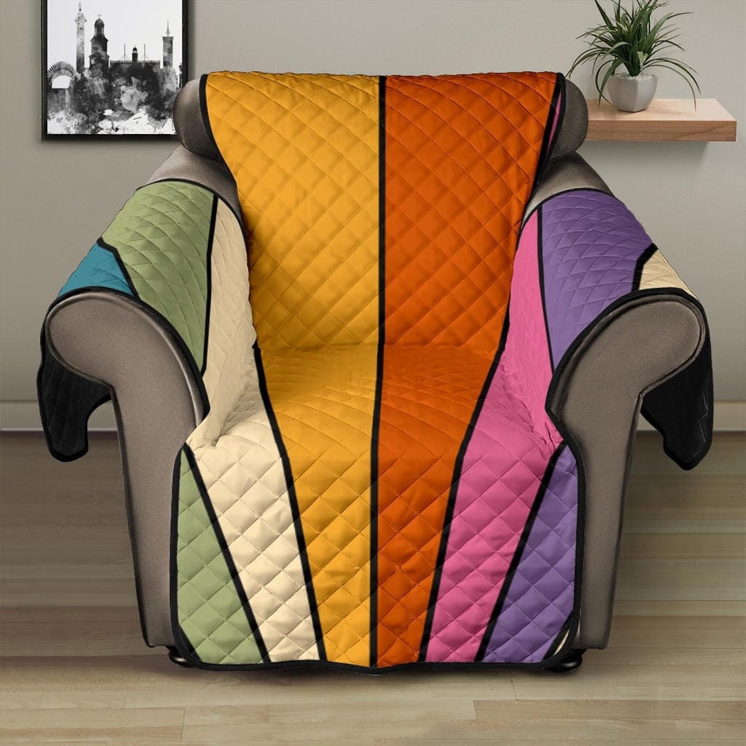 Retro Sun Rays Couch Cover Couch Cover for 3 Seat Couch Etsy