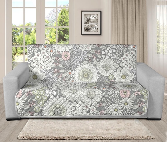 XL Sofa Furniture Protector French Damask Gray