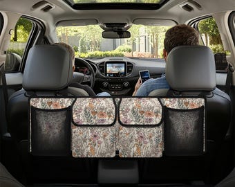Organizador de maletero, accesorios para maletero, almacenamiento de maletero, accesorios de viaje, solución de almacenamiento colgante para coche, organizador multicompartimento para coche.