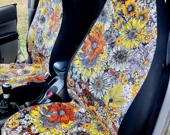 Cottagecore Autositzbezug, Autositzbezüge für Fahrzeug, Sitzbezüge für Auto für Frauen, Boho Auto Dekor, Autositzbezug, Boho Sitzbezüge