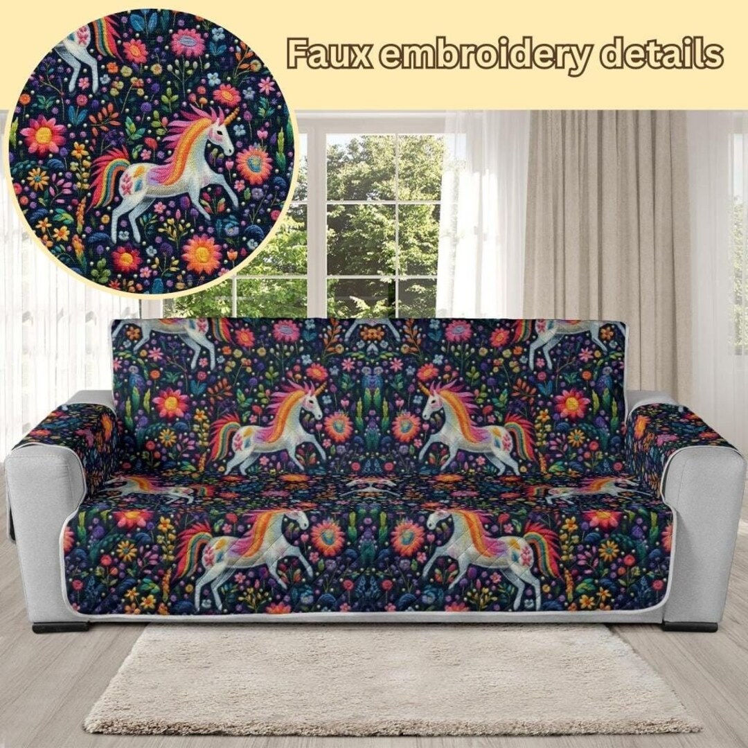 Unicorn Couch Cover, Couch Cover for 3 Seat, Couch Cover 2 Seat ...