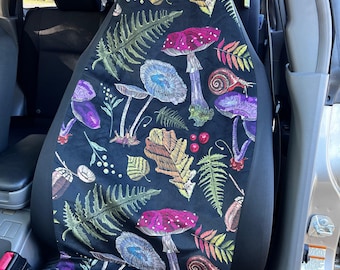 Funda de asiento de coche Dark Cottagecore, fundas de asiento para coche, decoración de setas, fundas de asiento de coche para vehículo, accesorios de coche Boho, fundas de asiento lindas