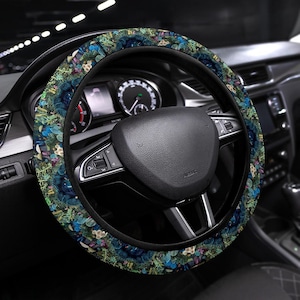 Enchanted Forest Steering Wheel Cover, Steering Wheel Cover For Women, Car Wheel Cover, Steering Wheel Cover Boho, Wheel Cover For Car