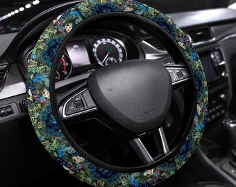 Enchanted Forest Steering Wheel Cover, Steering Wheel Cover For Women, Car Wheel Cover, Steering Wheel Cover Boho, Wheel Cover For Car
