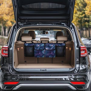 Car Trunk Organizer, Car Trunk Accessories, Trunk Storage, Travel Accessories, Hanging Car Storage Solution, Multi-Compartment Car Organizer image 2
