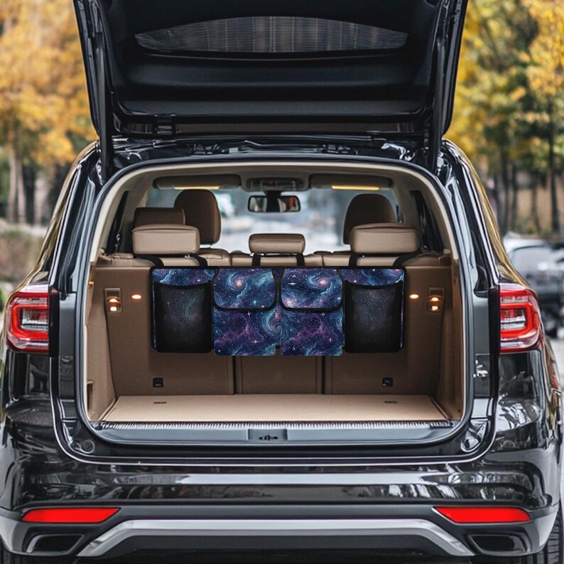 Car Trunk Organizer, Car Trunk Accessories, Trunk Storage, Travel Accessories, Hanging Car Storage Solution, Multi-Compartment Car Organizer image 2