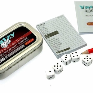 Juego de dados Yatzy de bolsillo/viaje