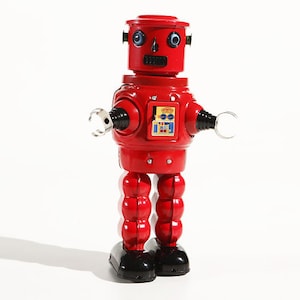 Roby Roboter In Rot Oder Schwarz