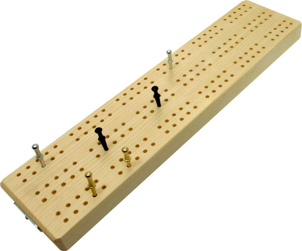 Brimtoy 3 track wooden British cribbage board - 30cm (12")