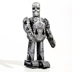 Skelett Roboter Blechspielzeug