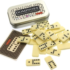 Miniatur Traditioneller Domino Aufleger, zum überall hin nehmen