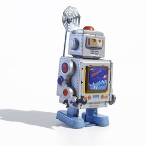 Roboter Satelliten Empfänger Roboter Blechspielzeug