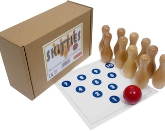 Brimtoy Wooden skittles / jeu de bowling à dix broches