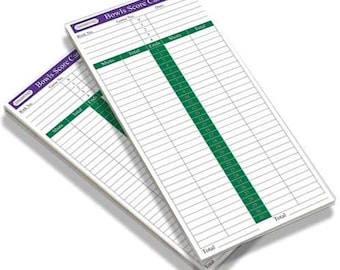 Bols / Bowling Score Pads / Scoring Cards (Twin Pack)