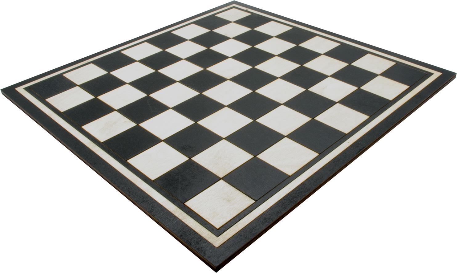 Inlaid hardwood chess board 40cm