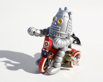 Cykelrobot i plåt, samlarobjekt