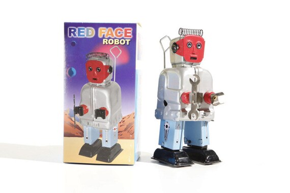 Zoomer Red Face Robot - Etsy