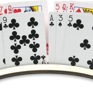 Brimtoy 2 petits porte-cartes à jouer en bois - Nouveau design