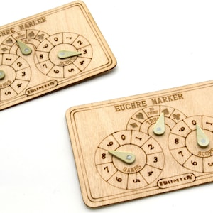 Euchre-Torschützen/Marker. Britische Punkteregister
