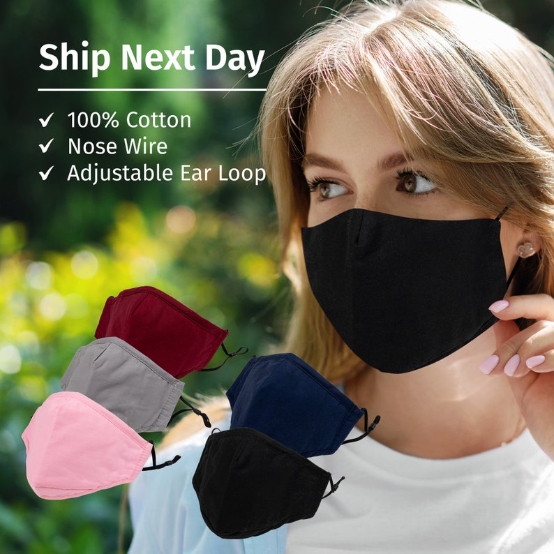 Face Mask With Filter 4 Layer Cotton Face Mask with Filter Etsy