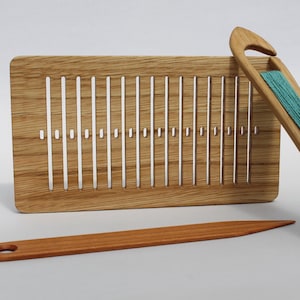 Kit de tejido, Heddle 6 dpi 16 cm / 31 hilos, lanzadera y aguja