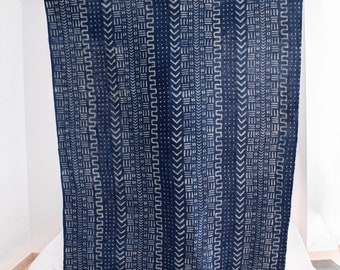 Indigo Blue Hand Block Printed Throw Blanket | Blue Throw Blanket | Hand Loom Cotton Blanket For Sofa - Blue Sofa Throw