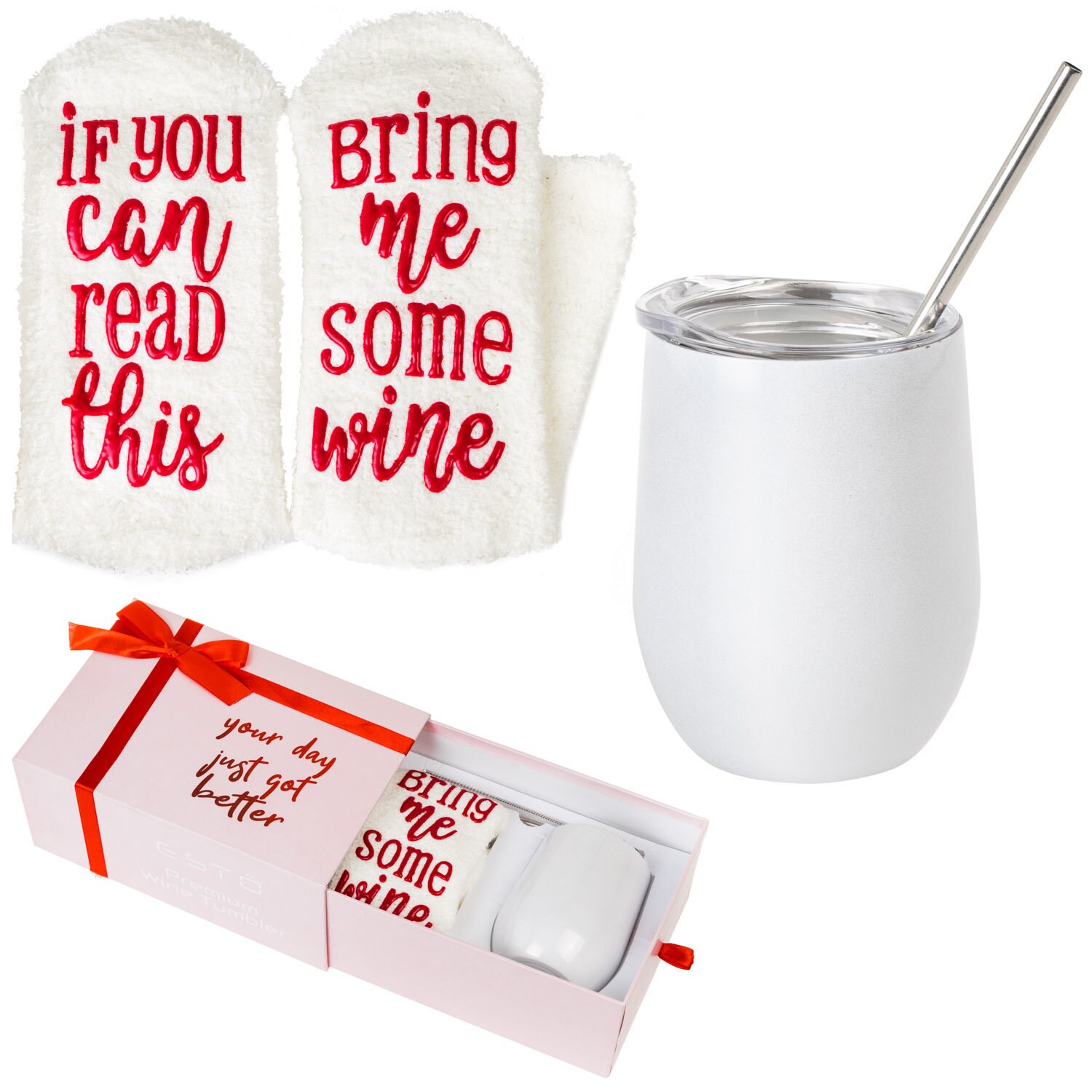 Birthday Gifts for Friends Female. White Wine Tumbler Wine Etsy