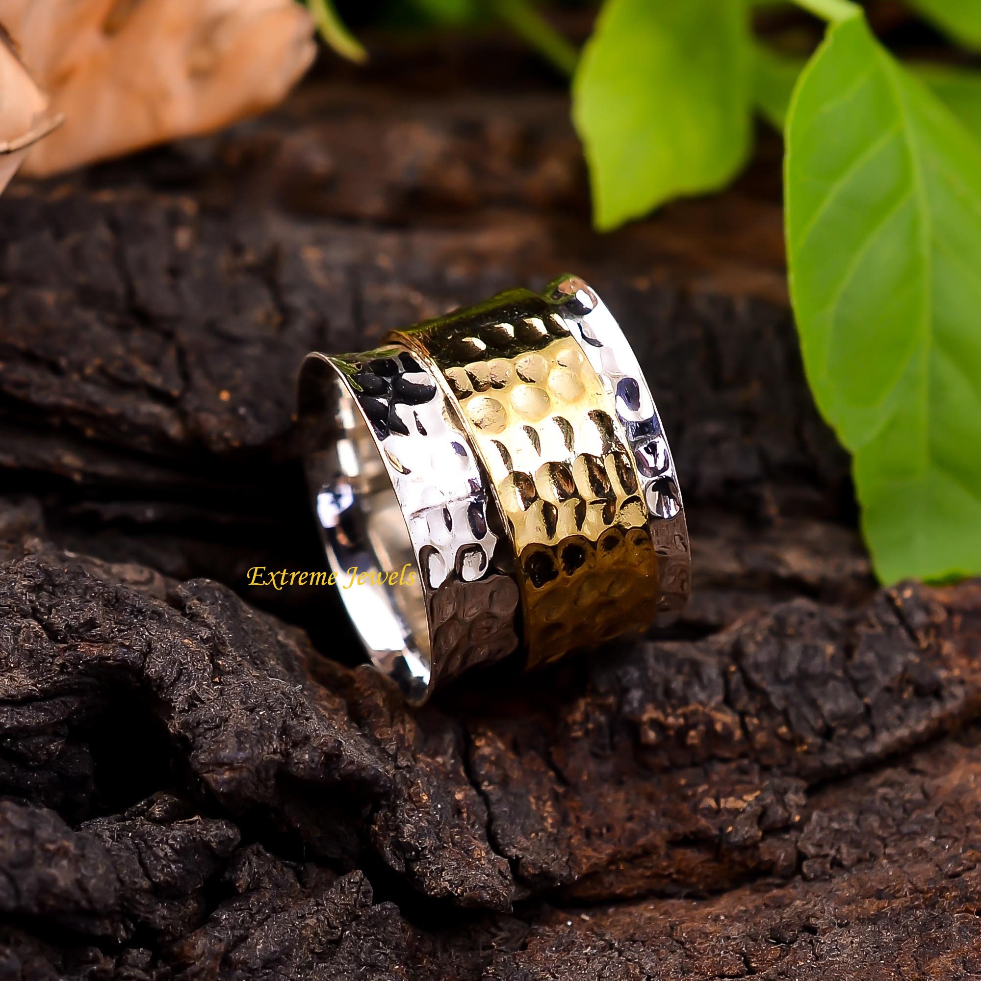 Anxiety Ring 925 Silver Ring Worry Ring Thumb Ring Promise Etsy